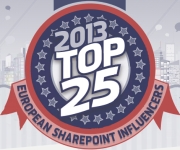 I'm one of the TOP 25 SharePoint European Influencers