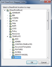 Visual Studio 2010 - SharePoint mapped folder menu
