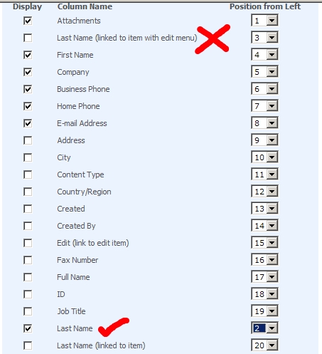 SharePoint List Filter error - creazione di una nuova vista