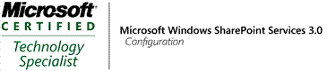 Microsoft Technology Specialist - WSS 3.0 Configuring
