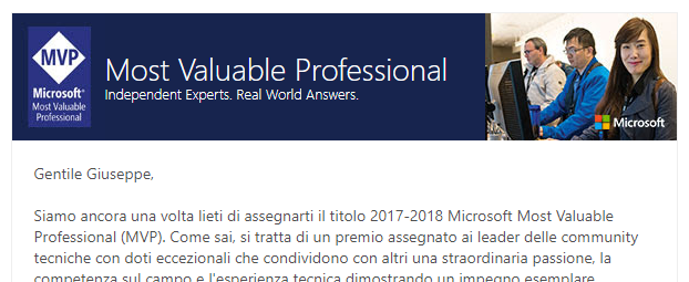 Giuseppe Marchi - SharePoint MVP 2017