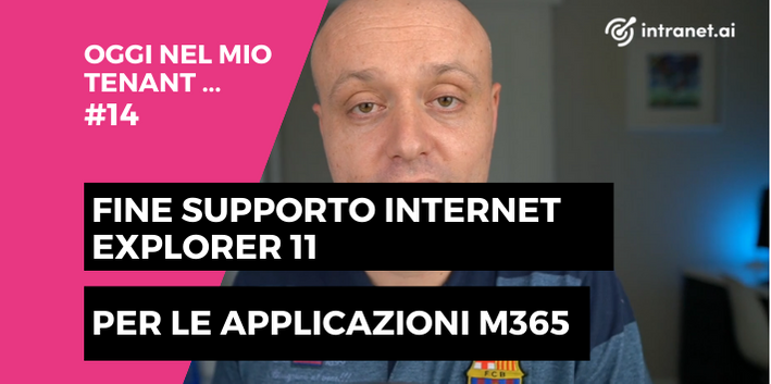 Fine supporto Internet Explorer 11 per le applicazioni Microsoft 365