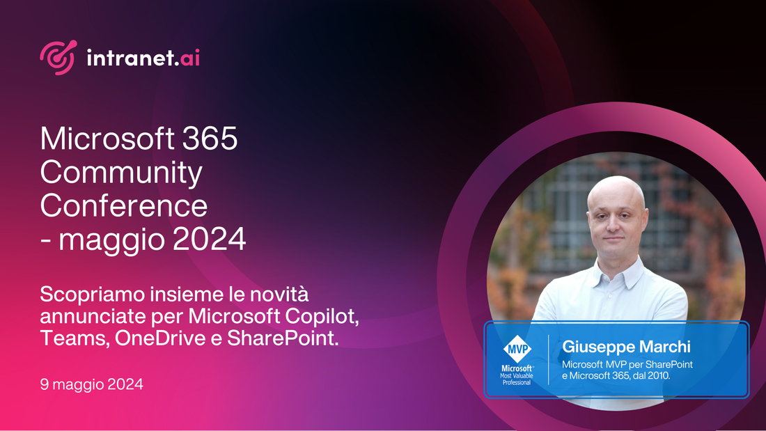 Microsoft 365 Community Conference - maggio 2024