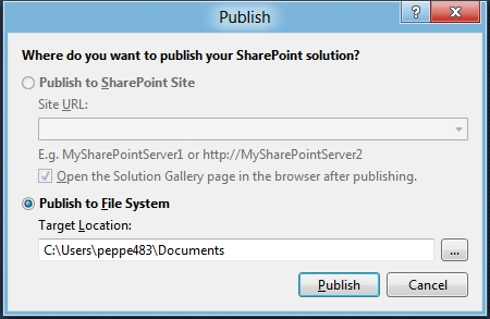 Visual Studio 11 for SharePoint Tip#4: addio allazione di menu package