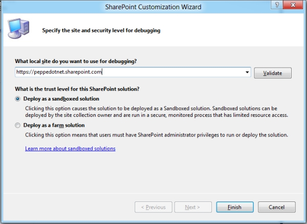 Visual Studio 11 for SharePoint Tip#5: deploy remoto