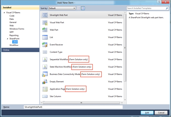 Visual Studio 11 for SharePoint Tip#3: miglior supporto alle Sandbox Solution